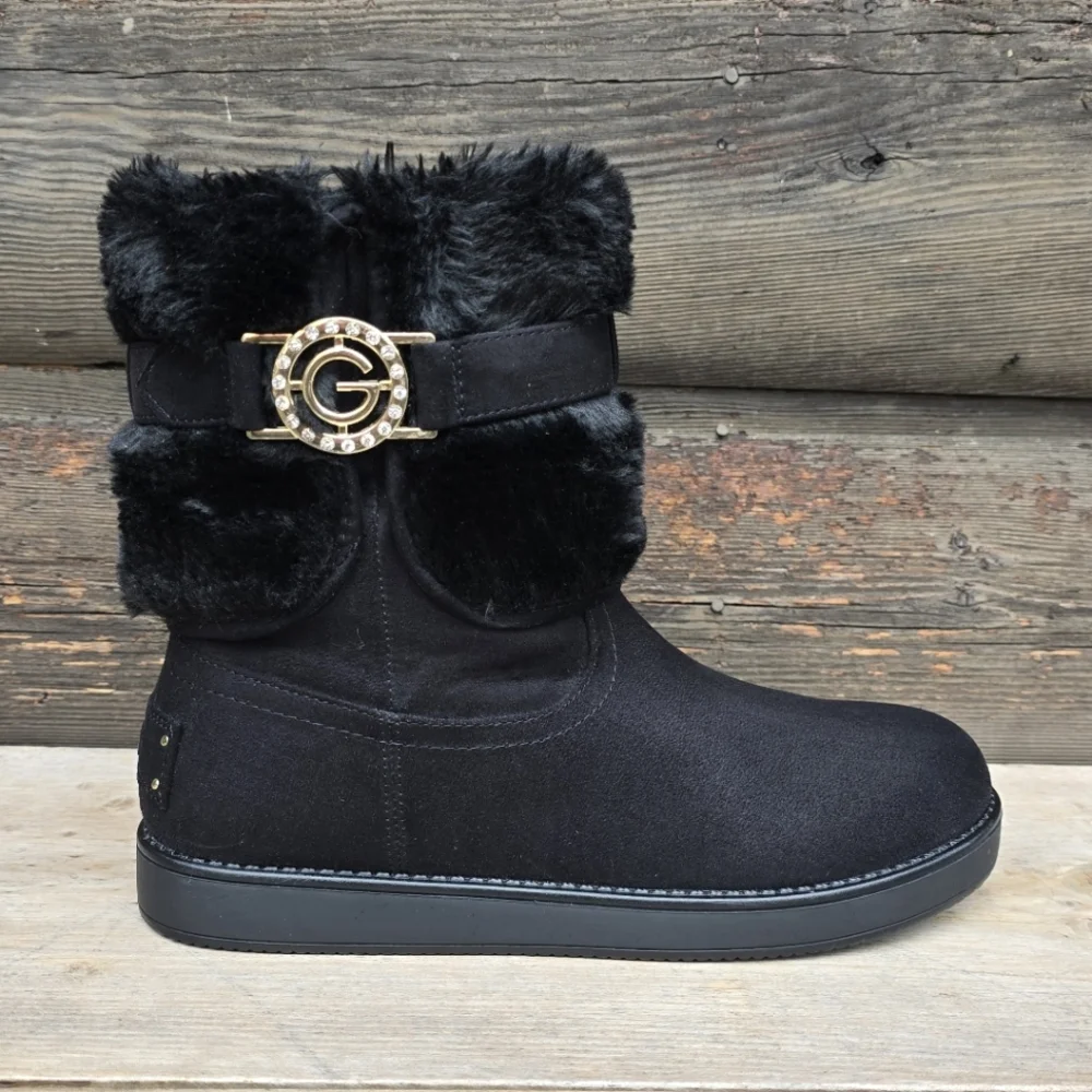 GBG Los Angeles NEW!! Alstyn Cozy Glam Chic, Warm, Faux Fur Winter Bootie 7M